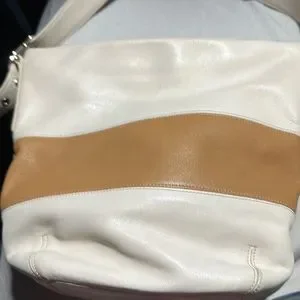 Coach | Accessories | Coach Rugby Bag Cream And Tan | Poshmark display picture 3